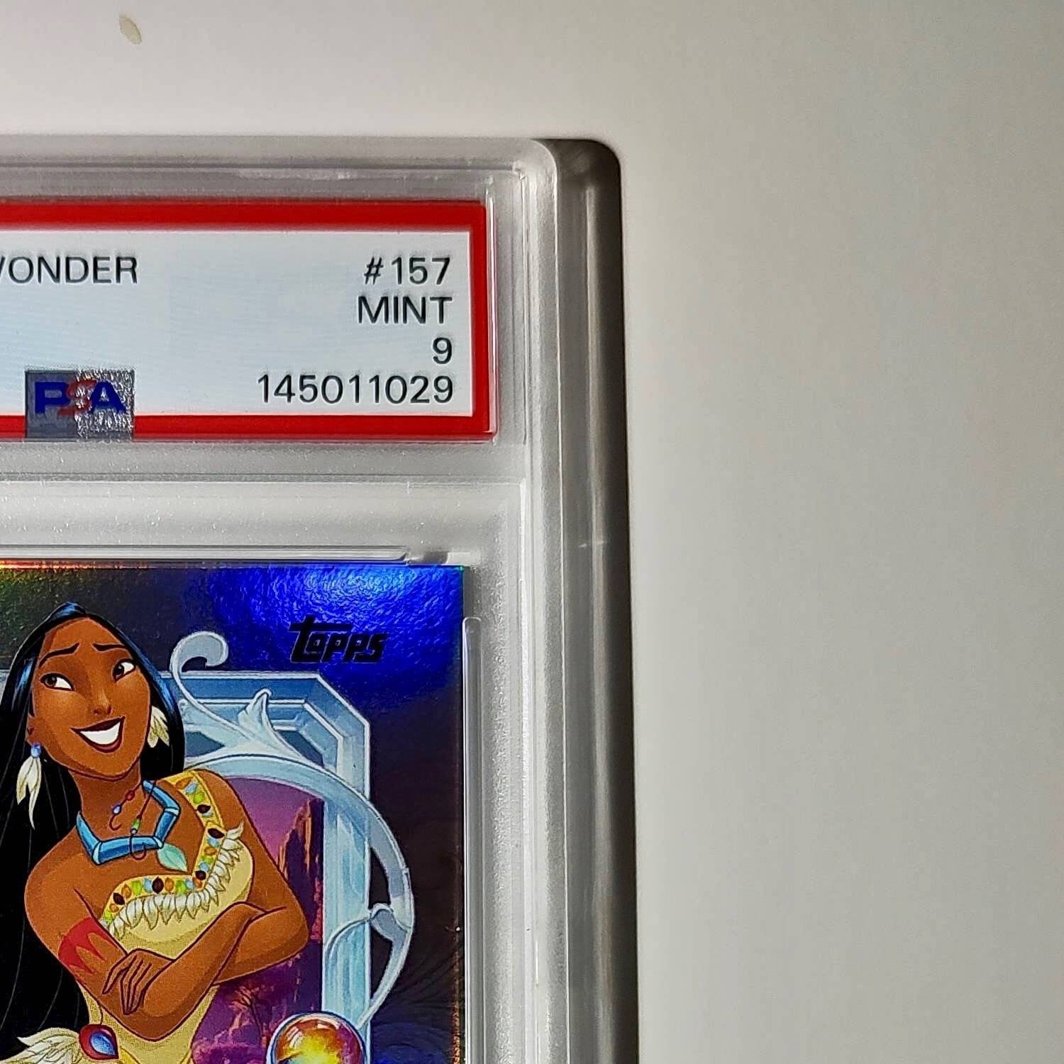 Pocahontas 2025 Topps Disney Cartoon Princess #157 Card Pocahontas PSA 9