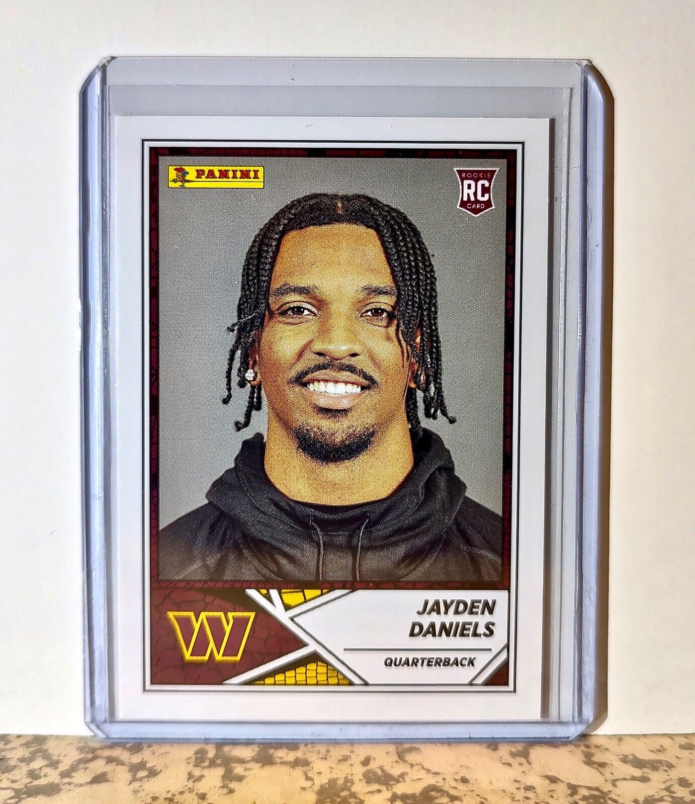 Jayden Daniels 2024 Panini NFL #72 Rookie Sticker Card Washington Commanders