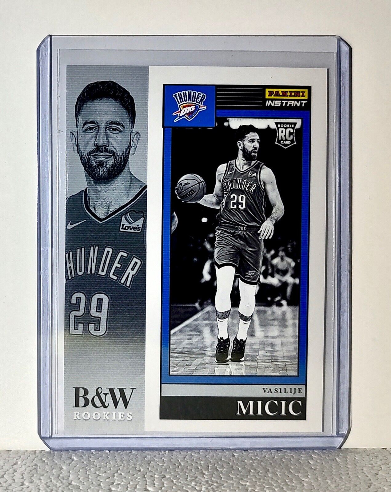 Vasilije Micic 2023-24 Panini NBA #31 Black and White Rookies Card 1/326