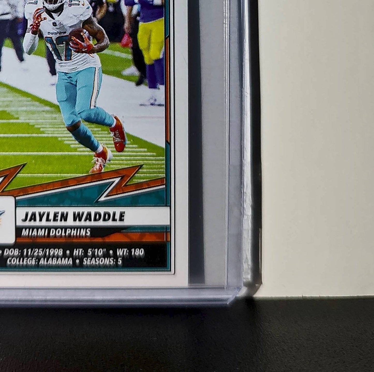 Jaylen Waddle 2025 Panini NFL #62 Sticker Miami Dolphins