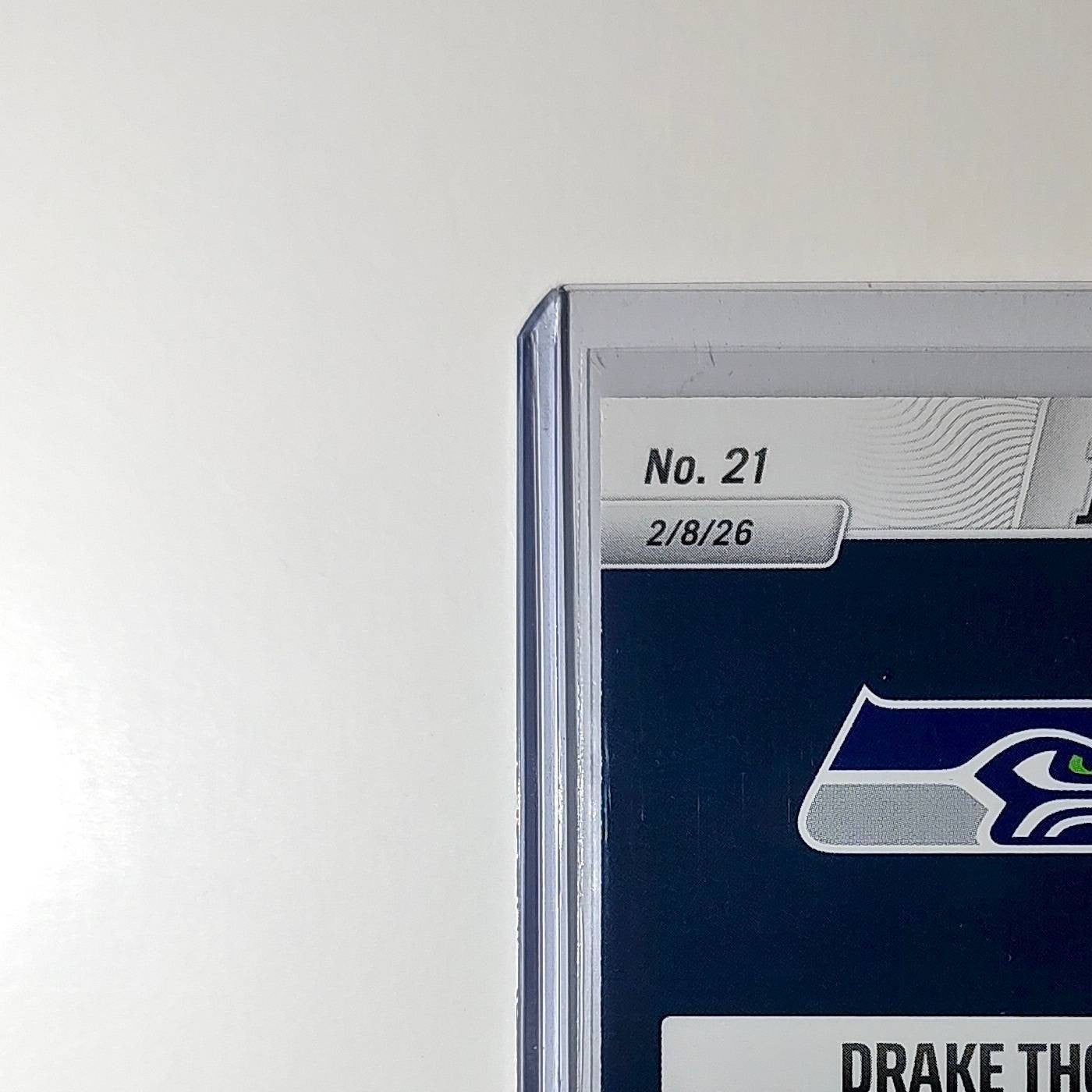 Drake Thomas 2026 Panini NFL Super Bowl LIX Champions #21 Card Seattle Seahawks