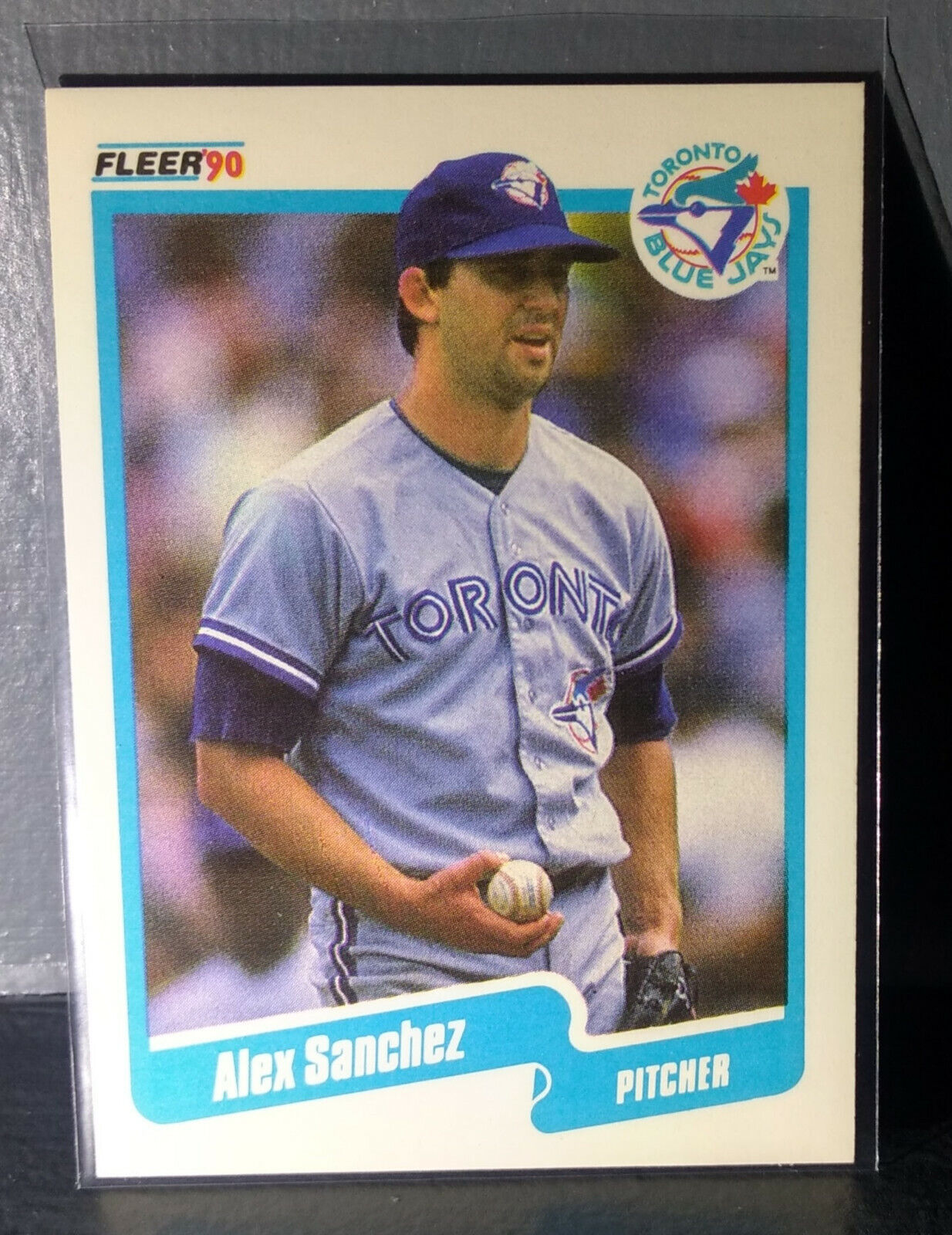 1990 Alex Sanchez Fleer Baseball Card #92