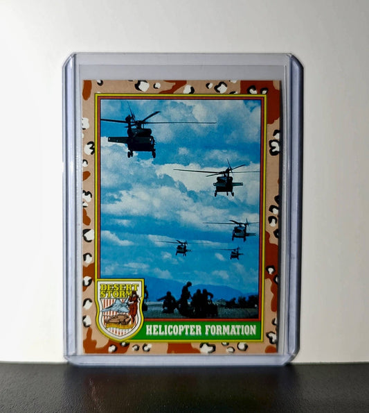 Helicopter Formation 1991 Topps Desert Storm #15 Card