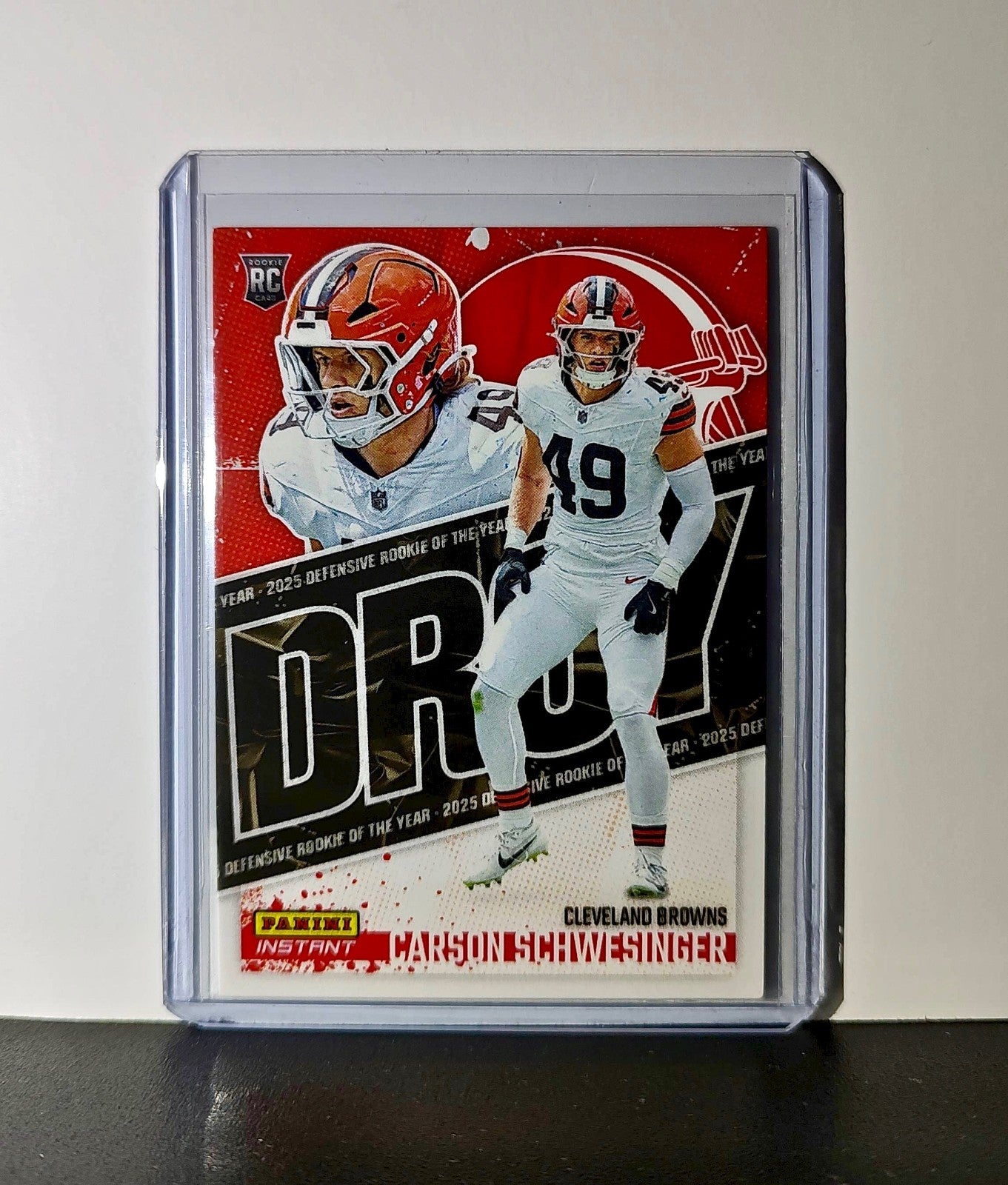 Carson Schwesinger Rookie 2025 Panini NFL Defensive Player of the Year 1 of 357