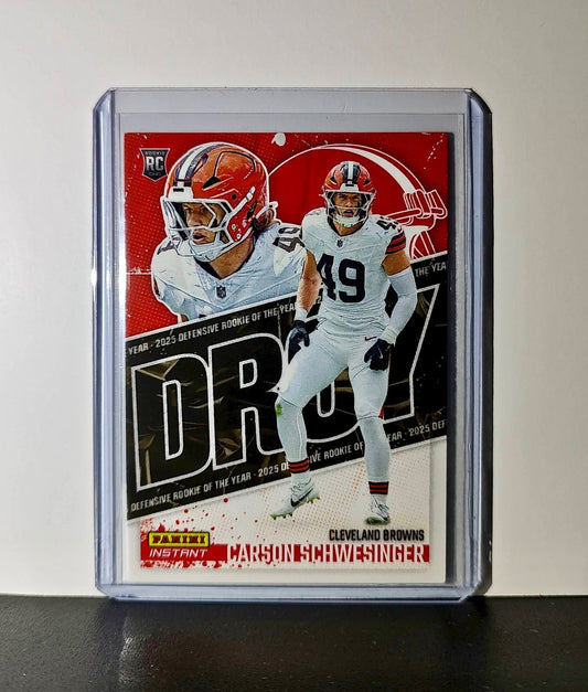 Carson Schwesinger Rookie 2025 Panini NFL Defensive Player of the Year 1 of 357