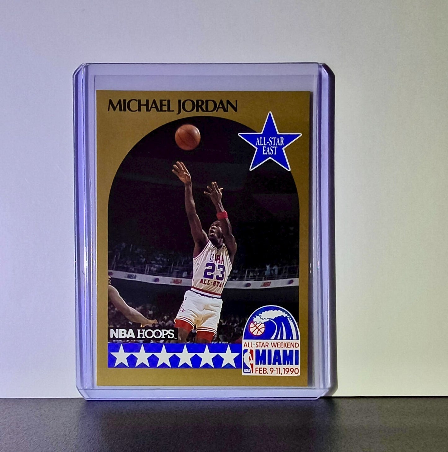 Michael Jordan 1990-91 Hoops All-Star #5 Basketball Card Chicago Bulls