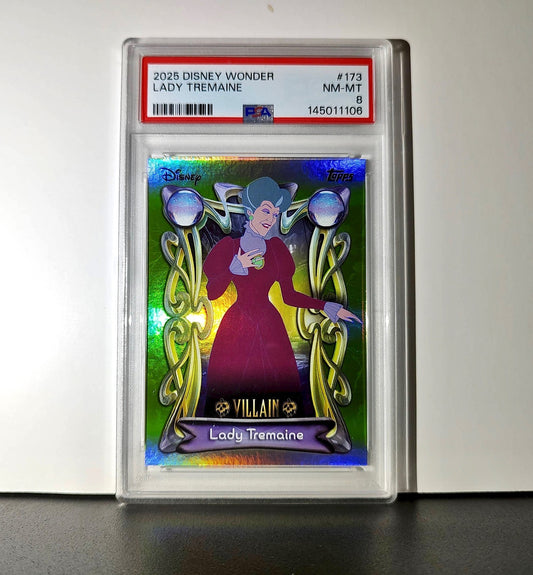 Lady Tremaine 2025 Topps Disney Wonder #173 Card Cinderella PSA 8