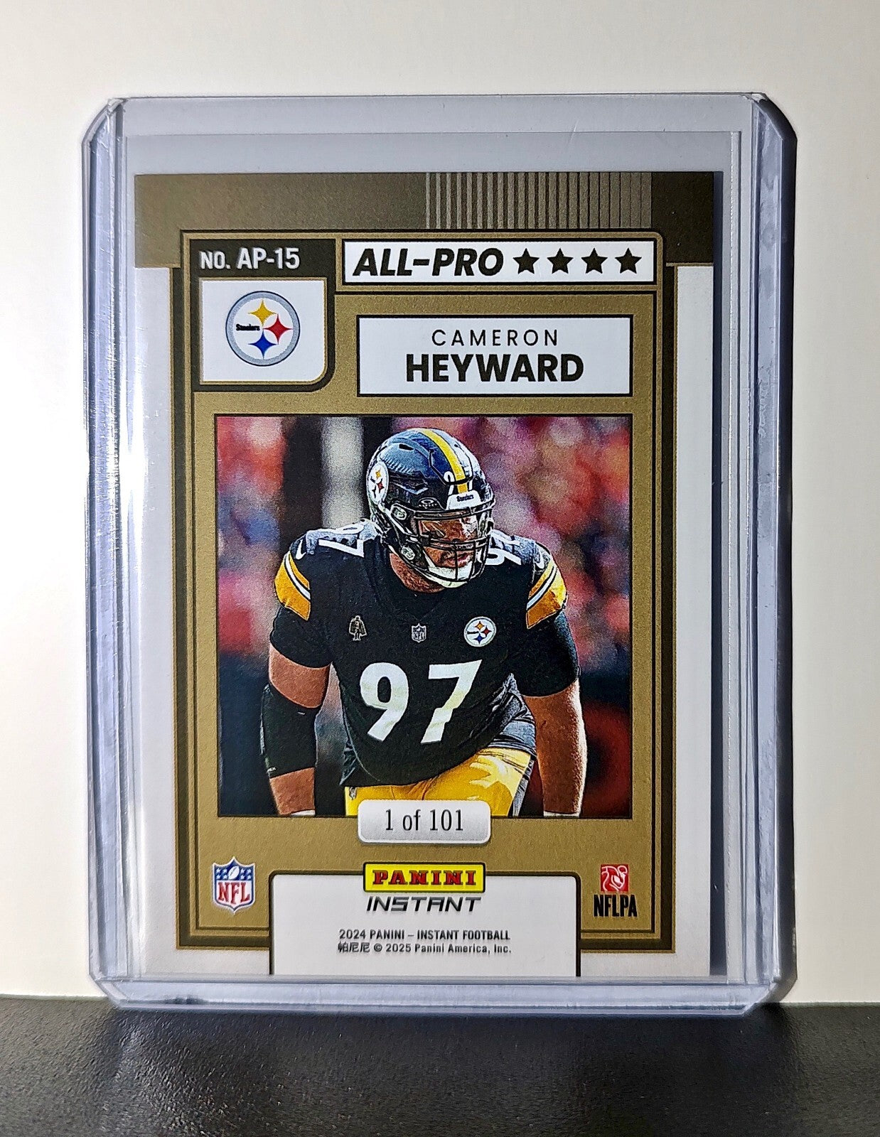 Cameron Heyward 2024 All-Pro Panini NFL #15 Football Card Steelers 1 of 101