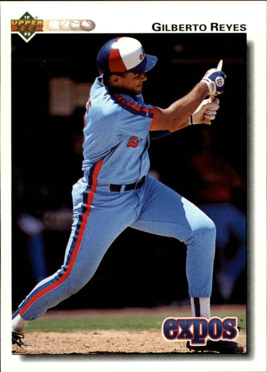 Gilberto Reyes 1992 Upper Deck MLB #230 Baseball Card Montreal Expos