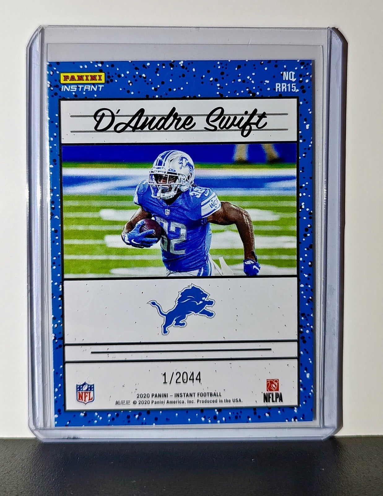 D'Andre Swift Rookie 2020 Panini NFL #15 Rated Rookie Card Detroit Lions