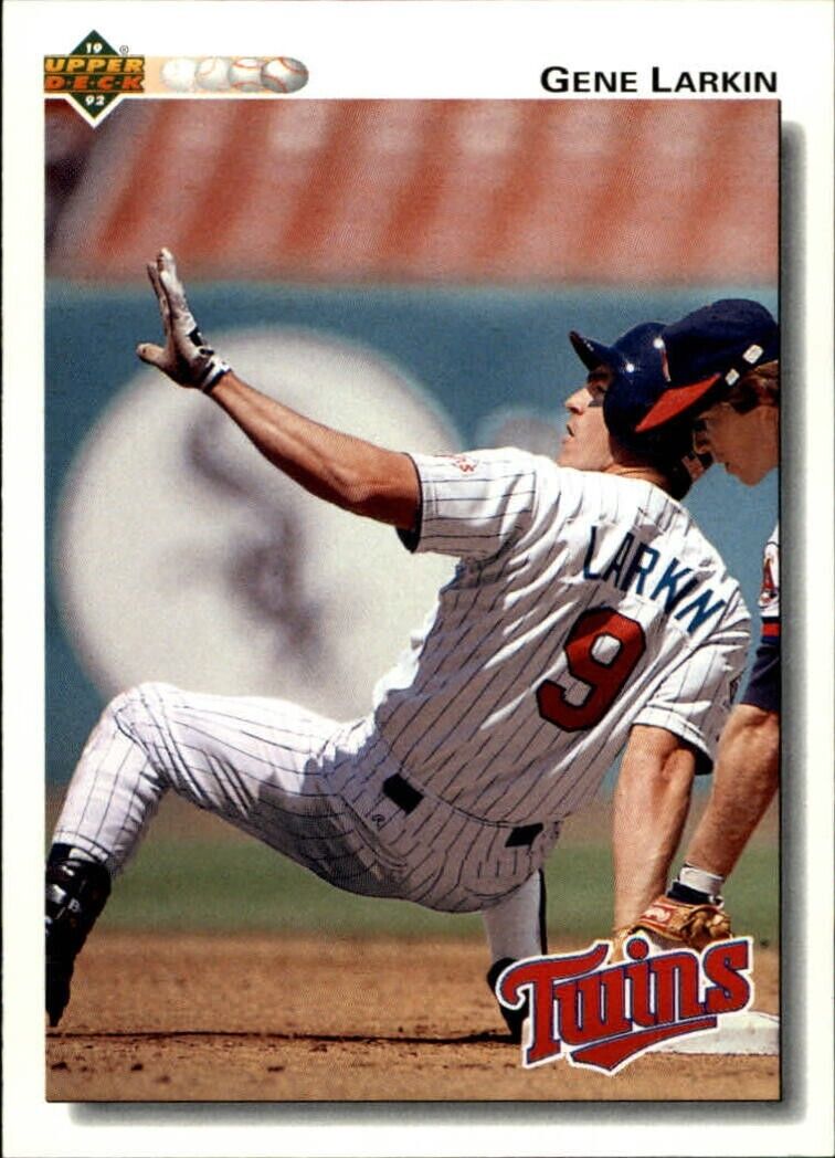 Gene Larkin 1992 Upper Deck MLB #187 Baseball Card Minnesota Twins