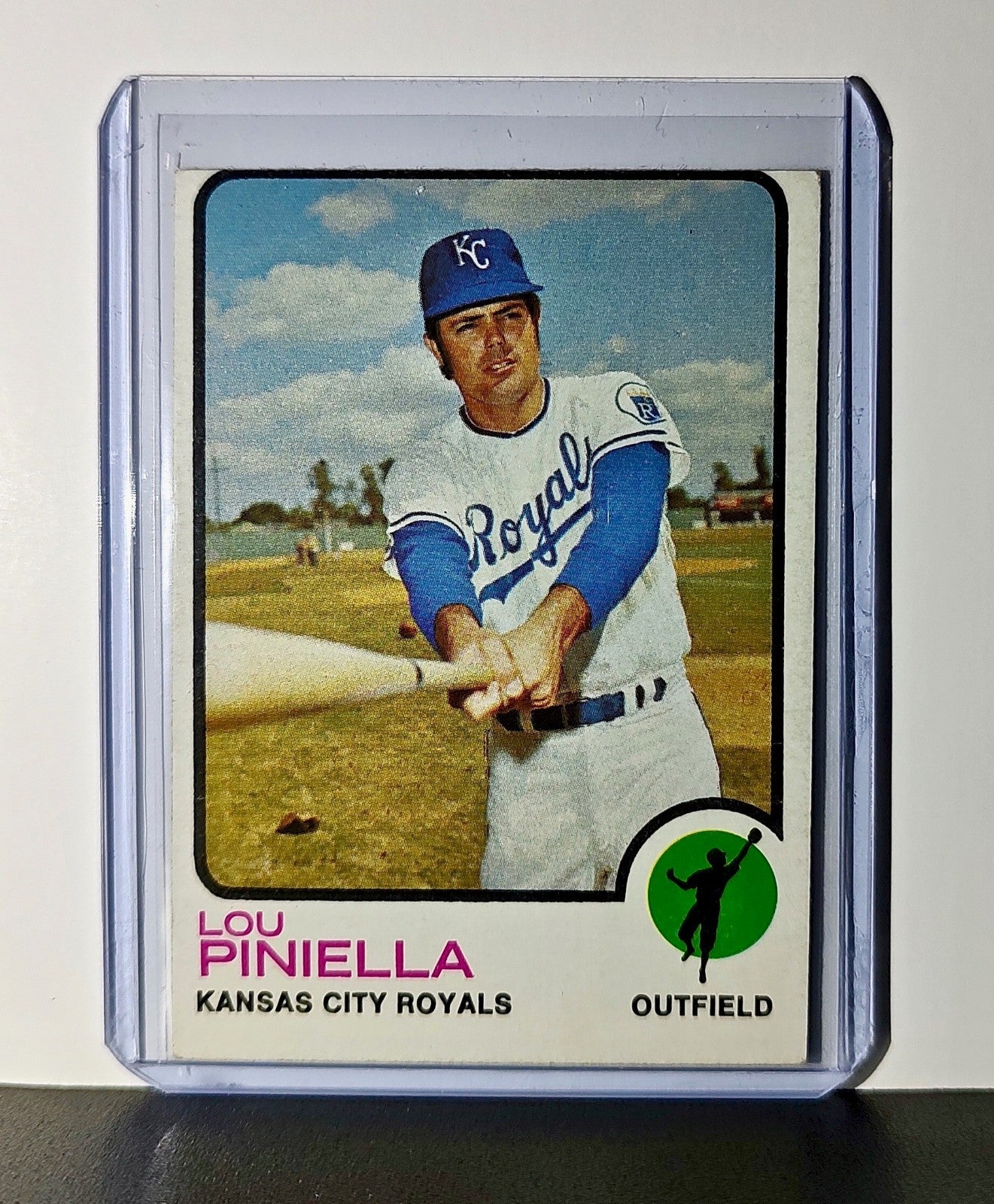 Lou Piniella 1973 Topps MLB #140 Card Kansas City Royals
