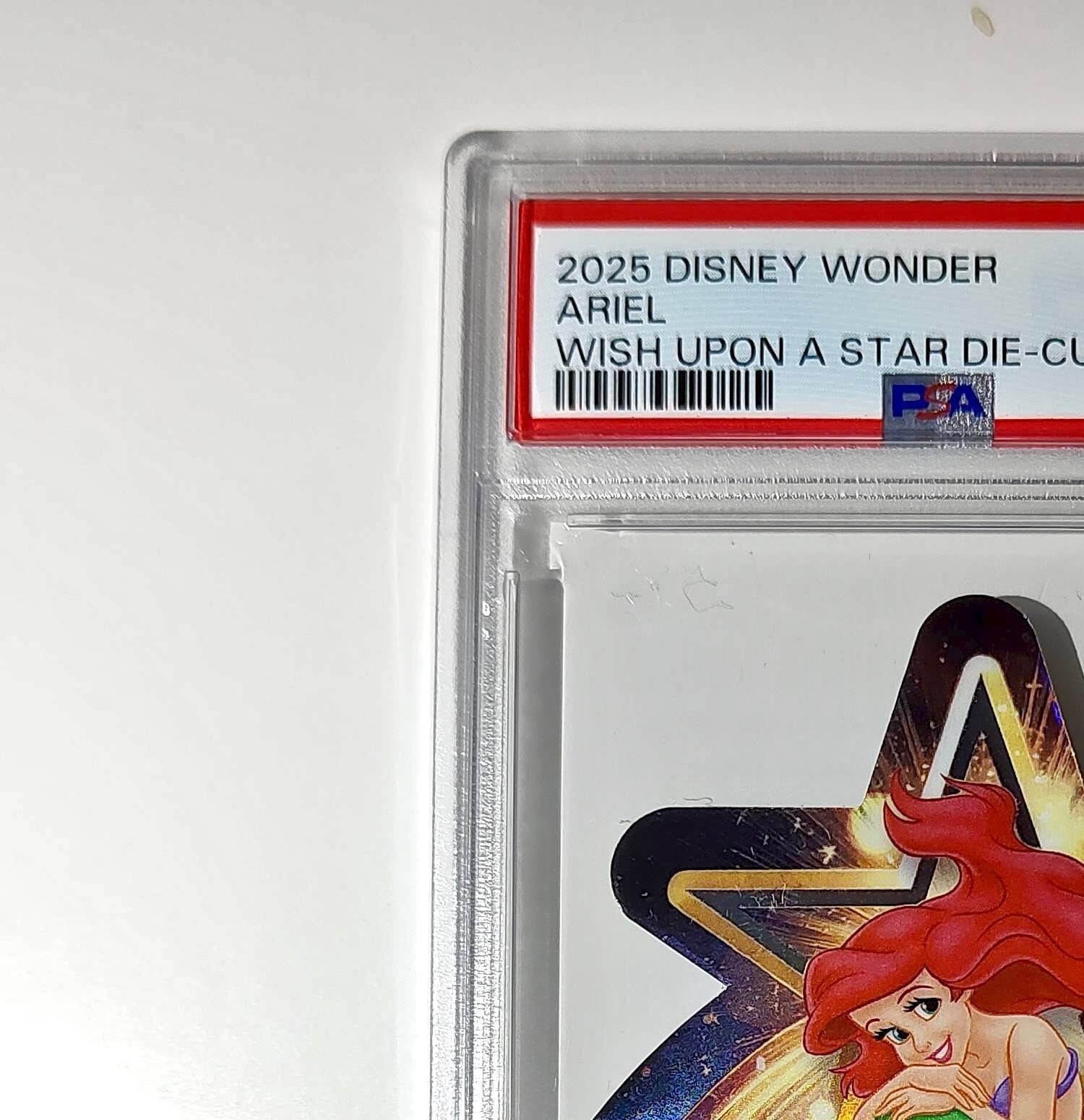 Ariel 2025 Topps Chrome Disney #W-15 Wish Upon A Star Die Cut PSA 8