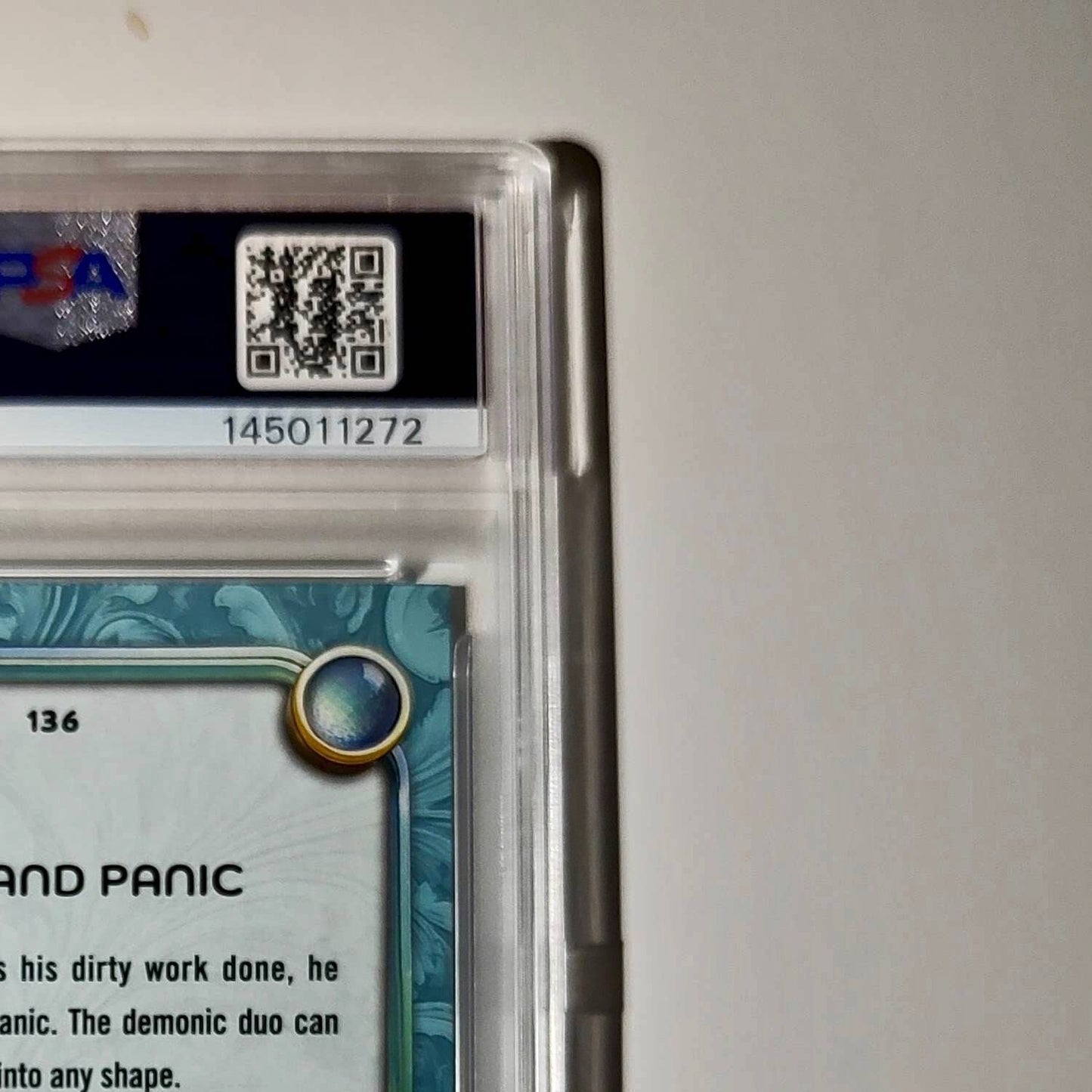 Pain and Panic 2025 Topps Disney Wonder #136 Diamond Card Hercules PSA 6