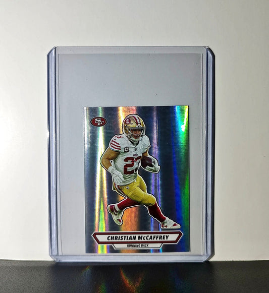 Christian McCaffrey 2025 Panini NFL #523 Foil Sticker 49ers