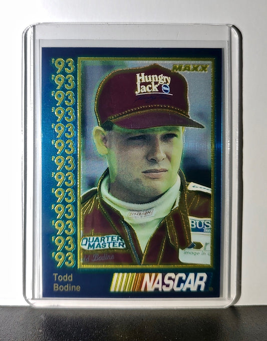 Todd Bodine 1993 Maxx Premier Plus Racing #34 NASCAR Card Butch Mock Motorsports