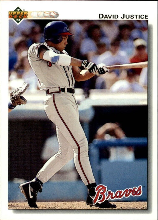 David Justice 1992 Upper Deck MLB #546 Baseball Card Atlanta Braves