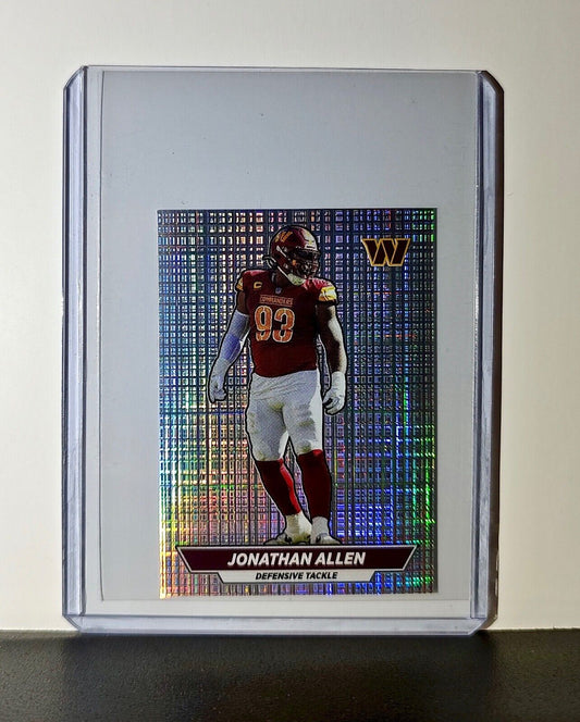Jonathan Allen 2024 Panini NFL Sticker #346 Foil Washington Commanders
