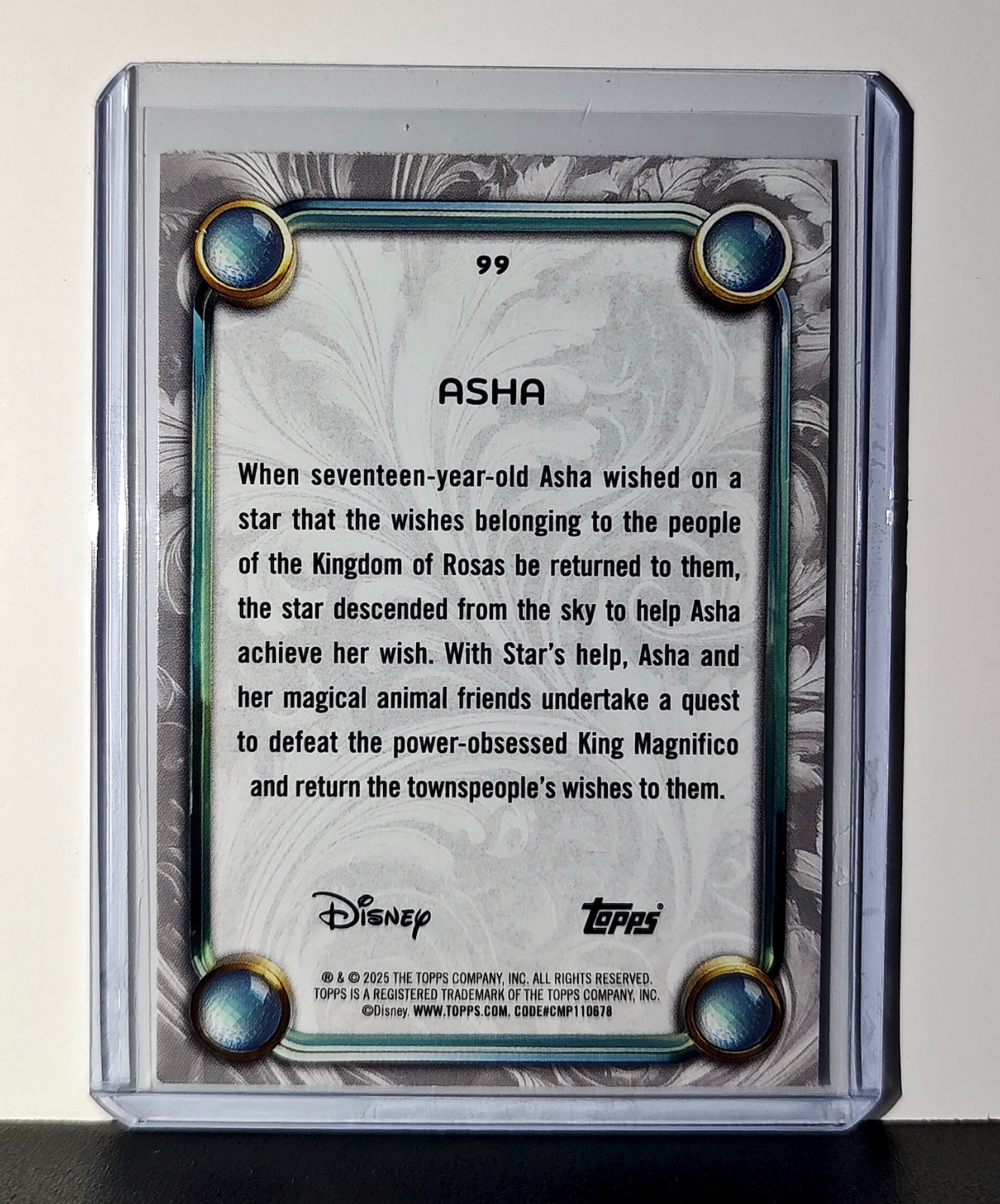 Asha 2025 Topps Disney Wonder #99 Card Wish