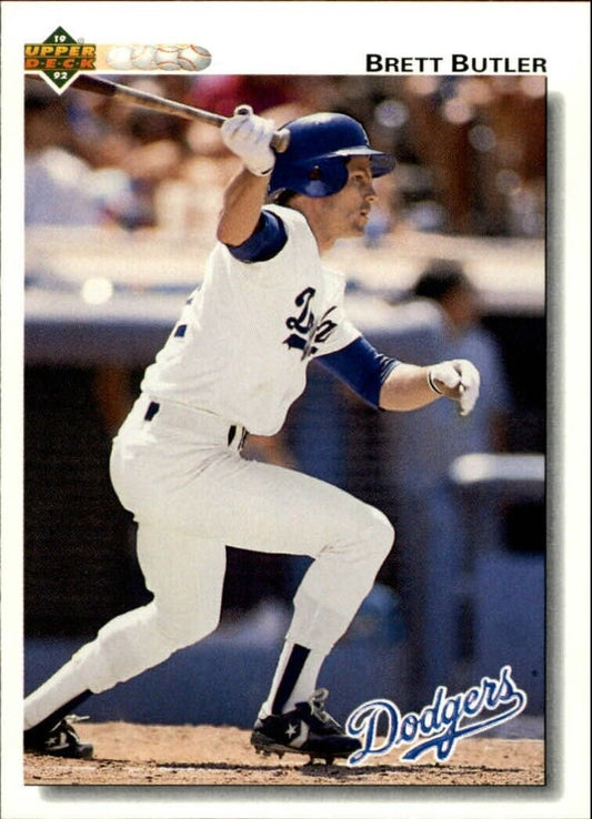 Brett Butler 1992 Upper Deck MLB #307 Baseball Card Los Angeles Dodgers