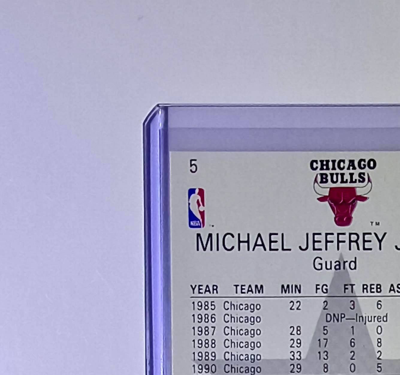 Michael Jordan 1990-91 Hoops All-Star #5 Basketball Card Chicago Bulls