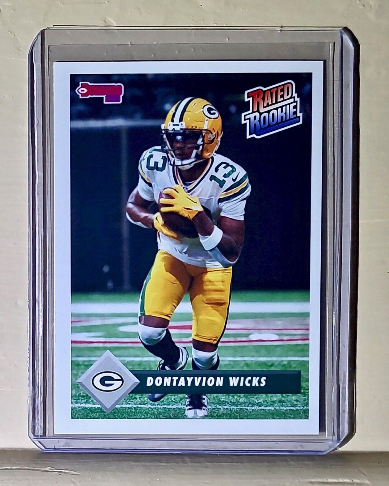 Dontayvion Wicks 2023 Panini NFL Rated Rookie Retro #29 Card Packers 1/629