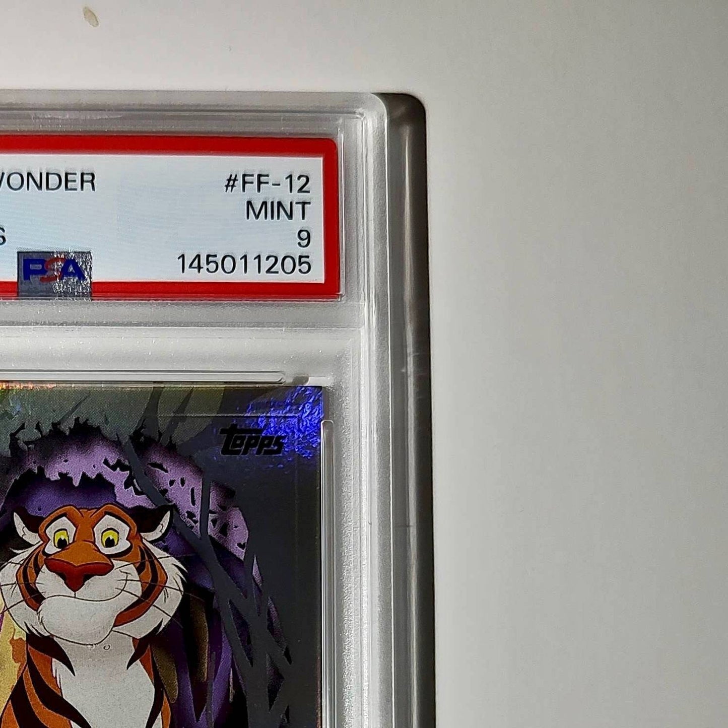 Rajah 2025 Topps Disney #FF-12 Furry Friends Card Aladdin PSA 9