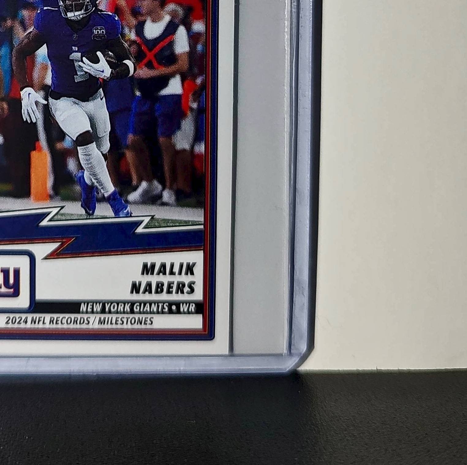 Malik Nabers 2025 Panini NFL #18 Record/Milestone Sticker