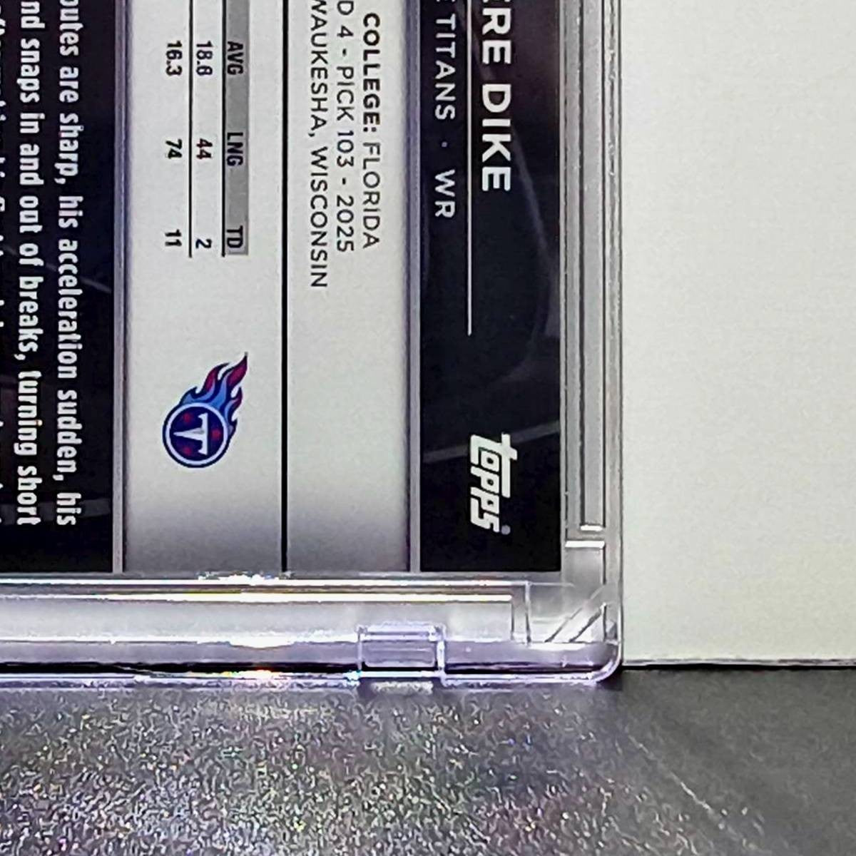 Chimere Dike Rookie 2025 NFL Topps Chrome Black #149 Silver Refractor 18/299