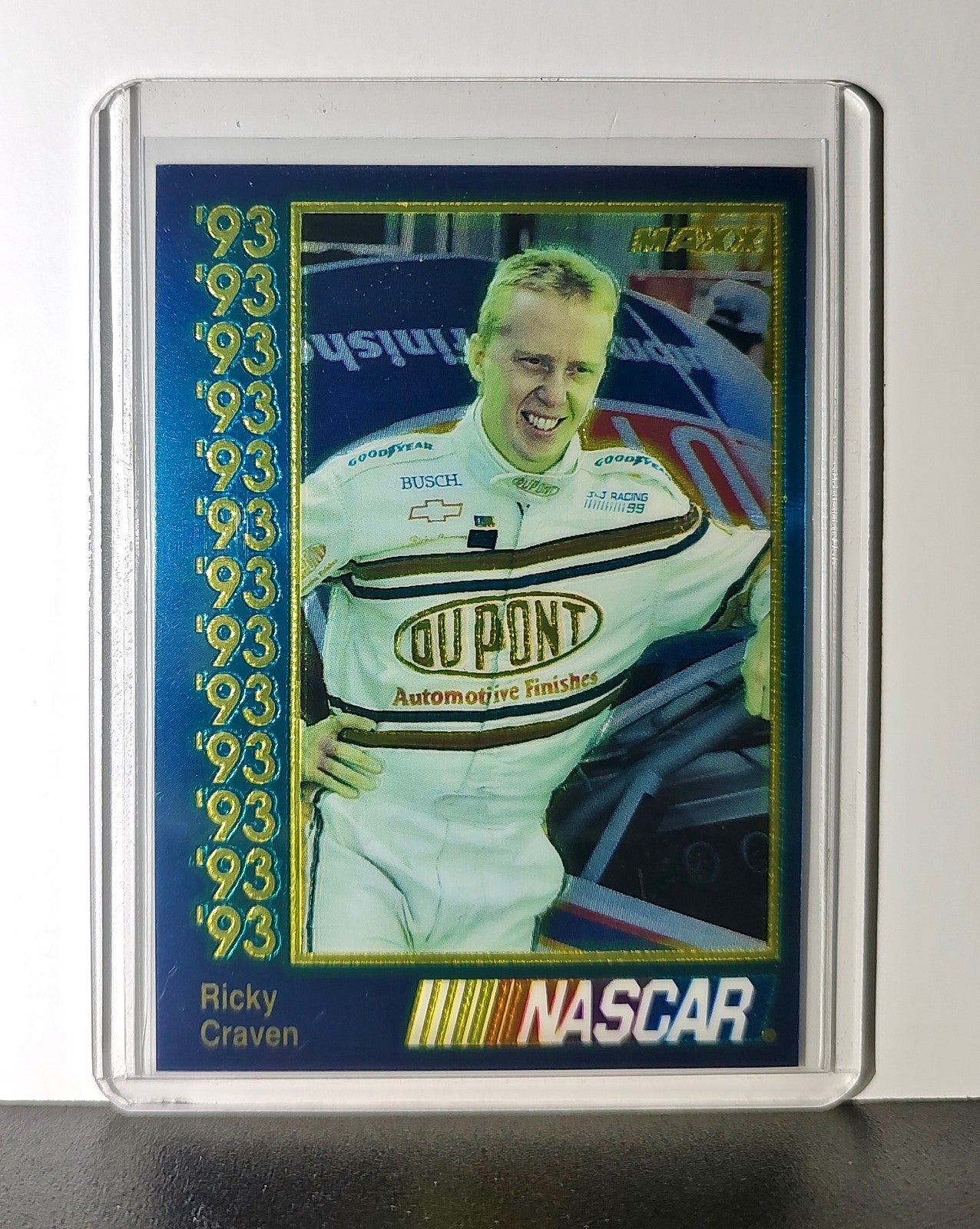 Ricky Craven 1993 Maxx Premier Plus Racing #73 NASCAR Card J&J Racing