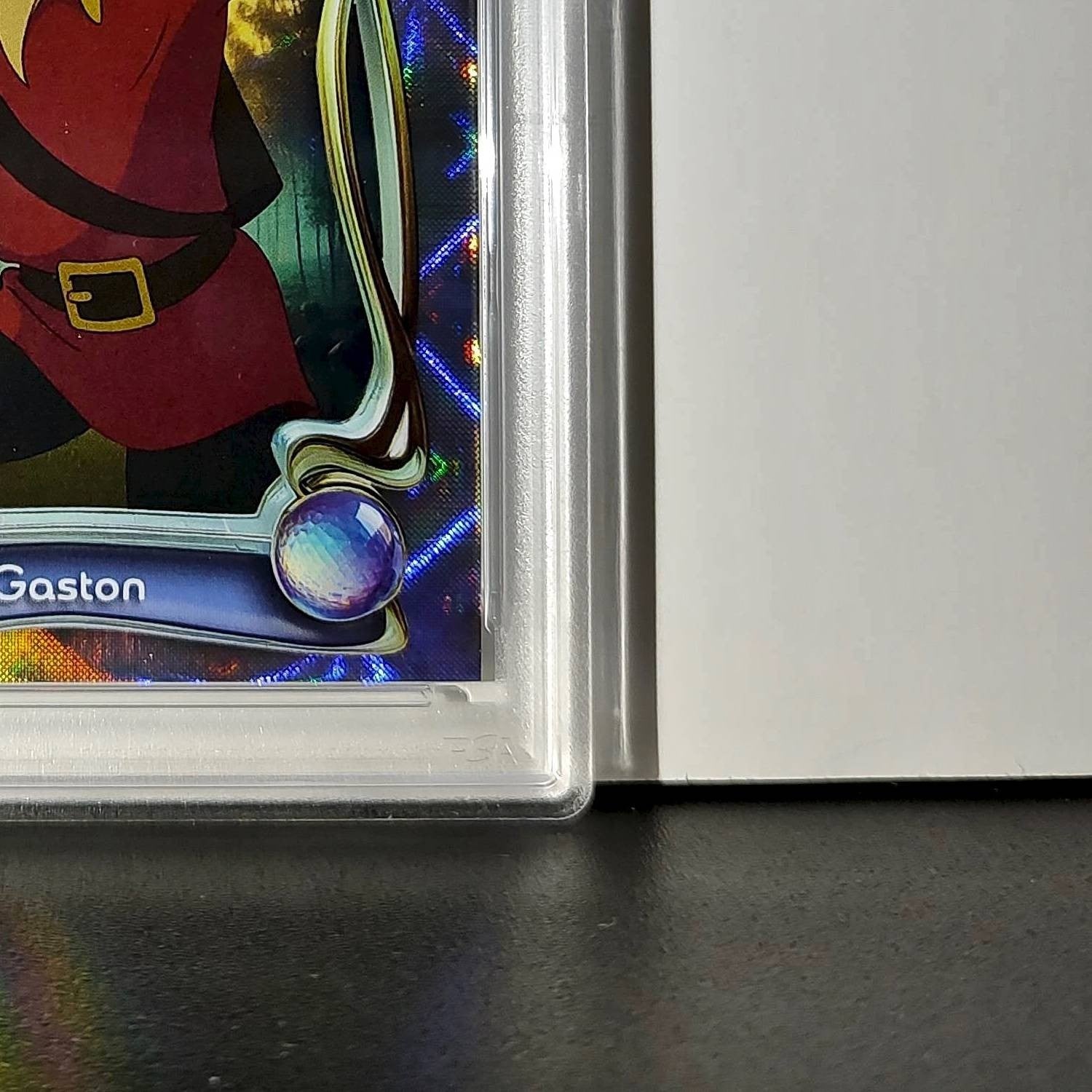 Gaston 2025 Topps Disney #45 Winter Variant Card Beauty and the Beast PSA 8