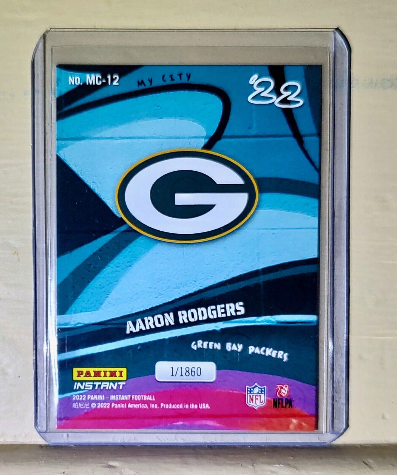 Aaron Rodgers 2022 Panini NFL MyCity #12 Football Card 1/1860