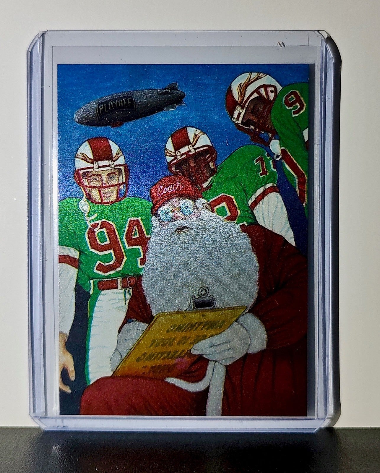 Coach Claus and Da’ Deers 1994 Playoffs NFL Football Card