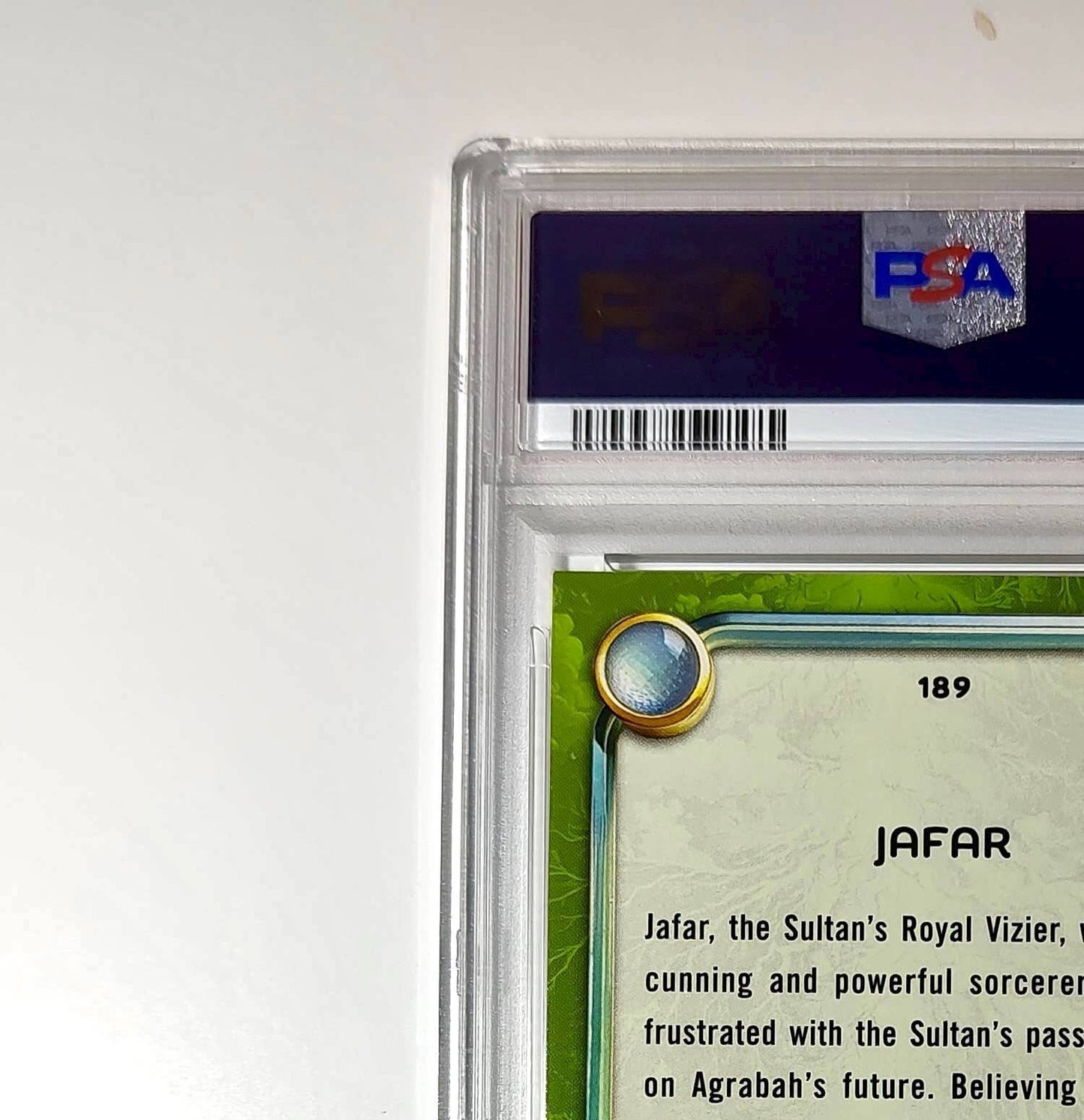 Jafar 2025 Topps Disney Wonder #189 Card Aladdin (2019) PSA 10