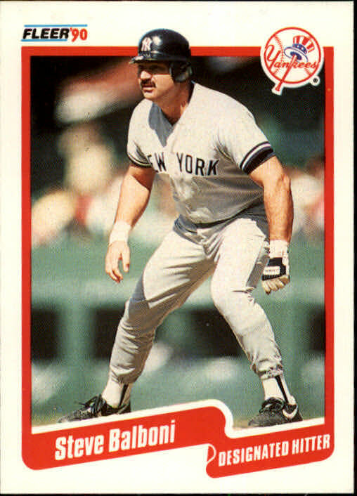 1990 Steve Balboni Fleer Baseball Card #436