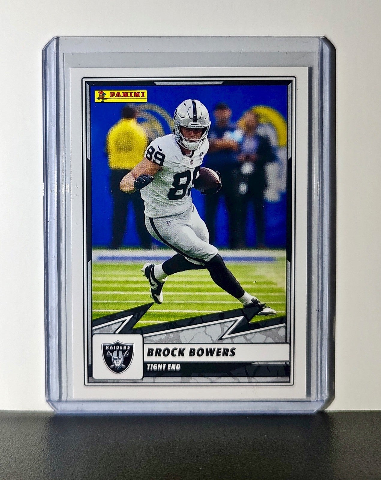 Brock Bowers 2025 Panini NFL #59 Sticker Card Las Vegas Raiders