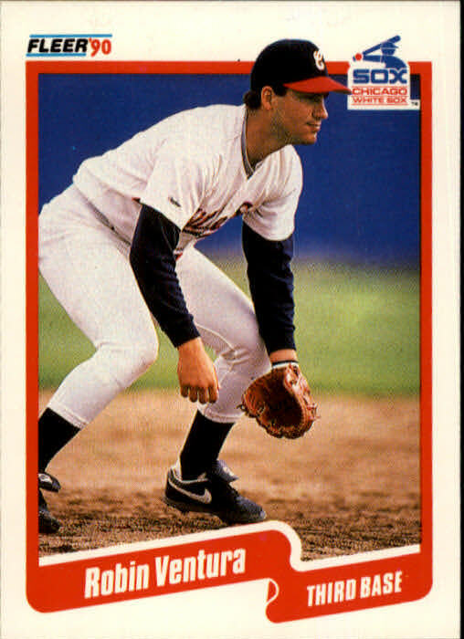 1990 Robin Ventura Fleer Baseball Card #550