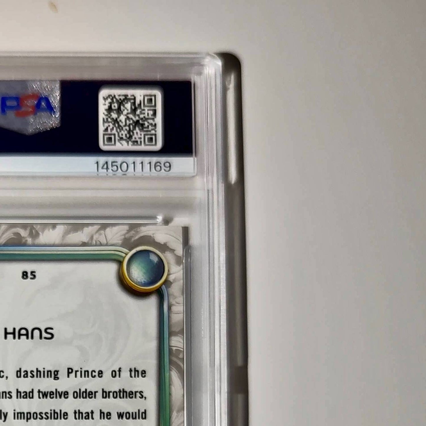 Hans 2025 Topps Disney Wonder #85 Winter Variant Card Frozen PSA 10