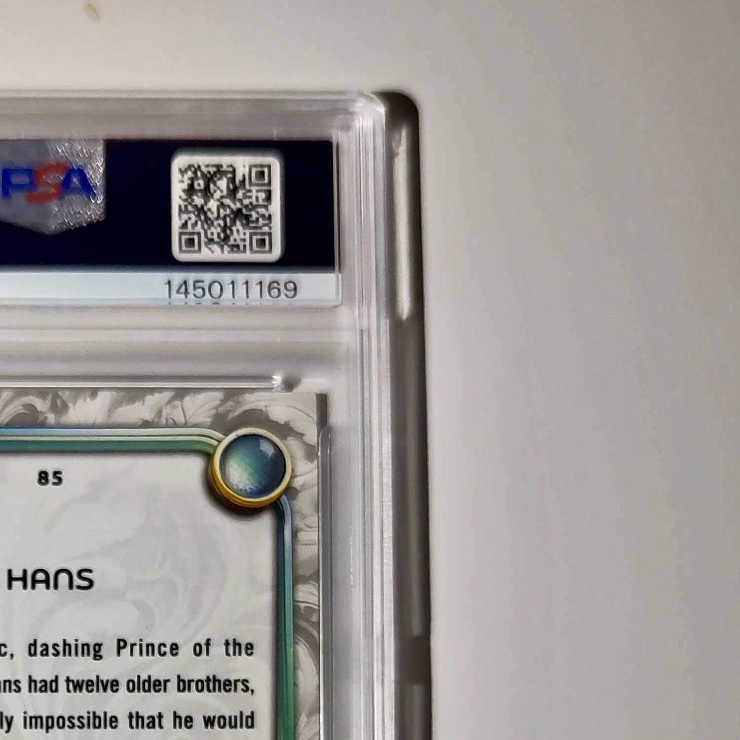 Hans 2025 Topps Disney Wonder #85 Winter Variant Card Frozen PSA 10