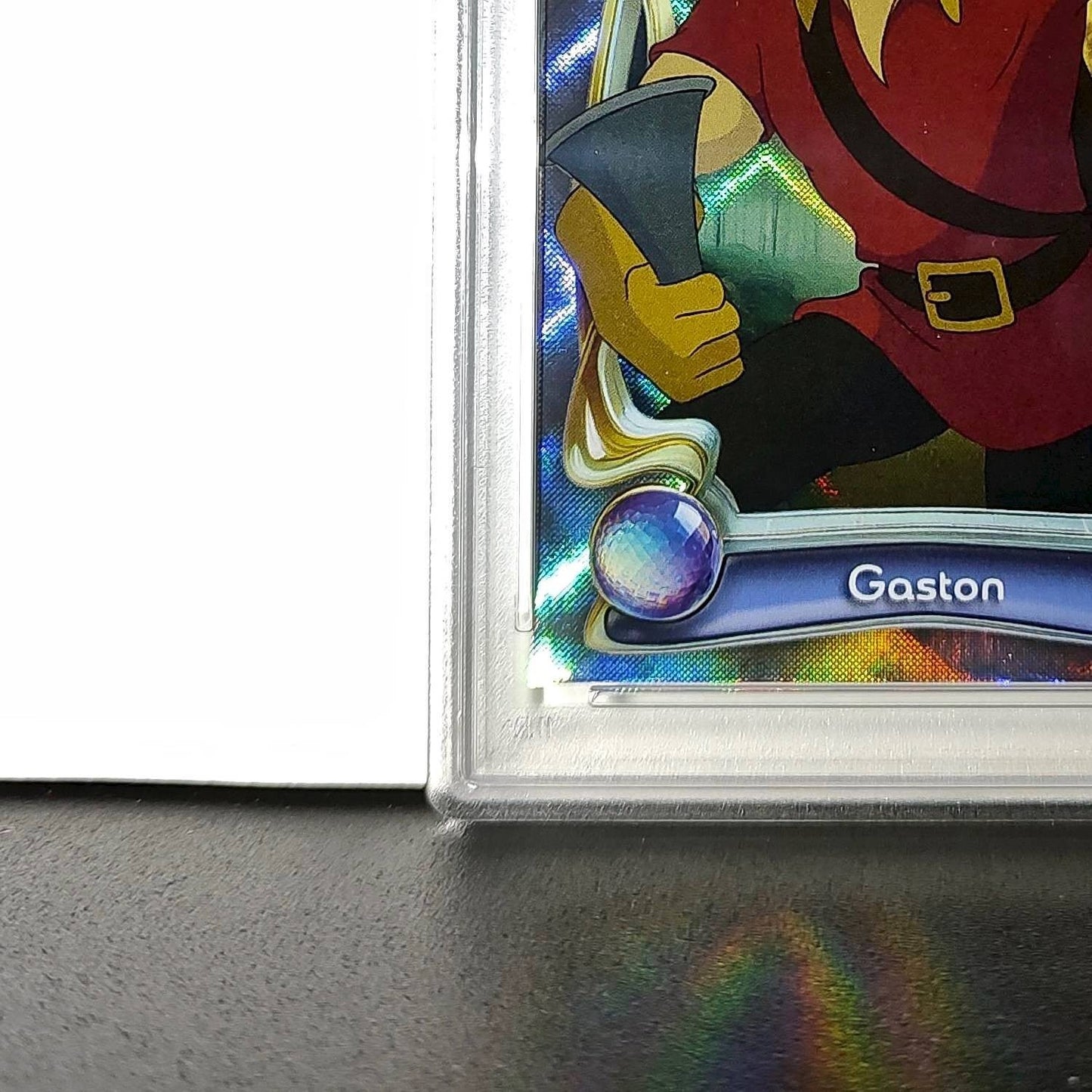 Gaston 2025 Topps Disney #45 Winter Variant Card Beauty and the Beast PSA 8