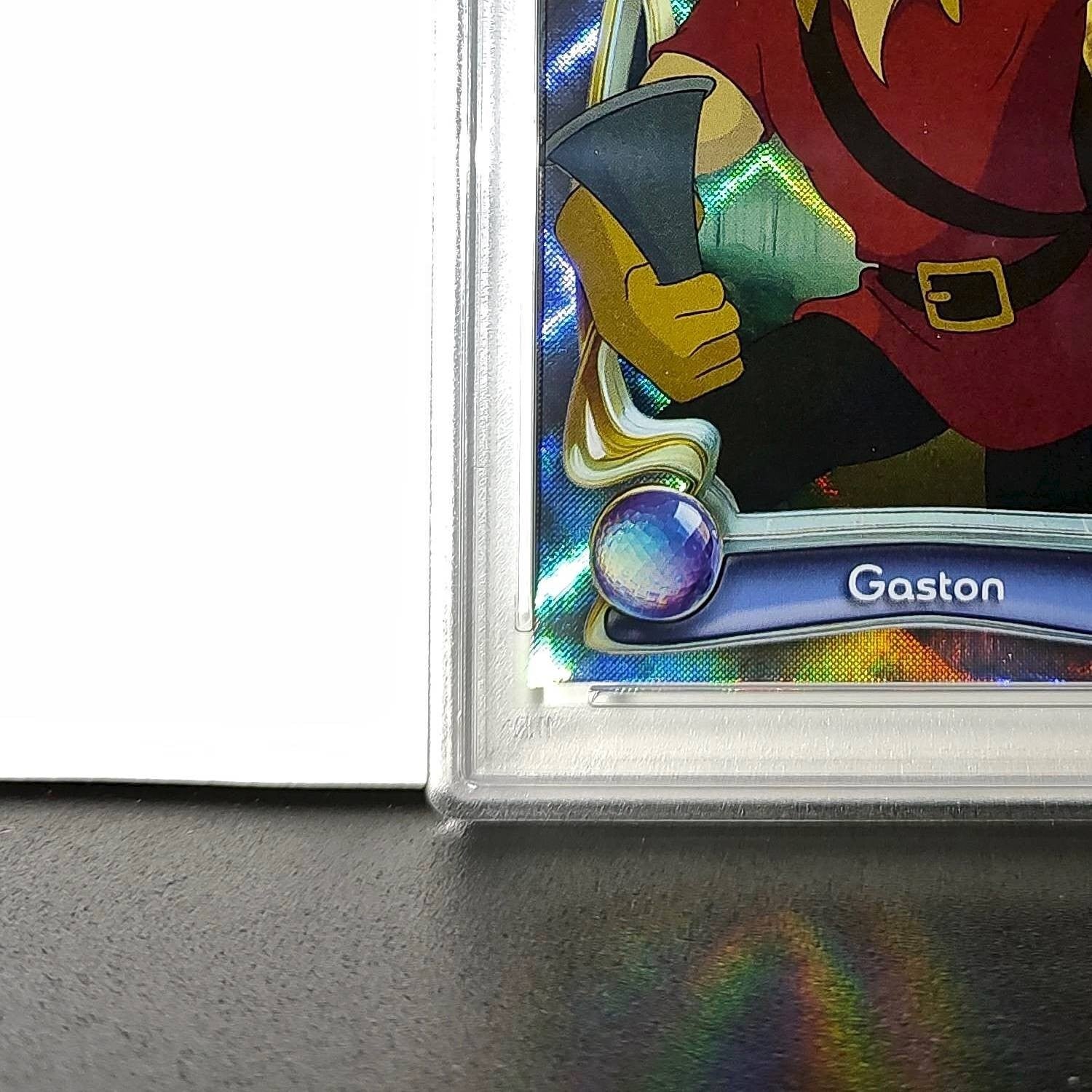 Gaston 2025 Topps Disney #45 Winter Variant Card Beauty and the Beast PSA 8