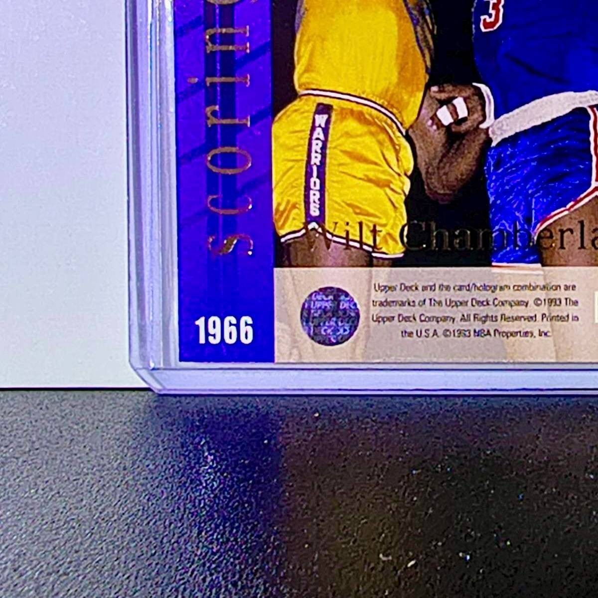 Michael Jordan Wilt Chamberlain 1993-94 Upper Deck Seven Straight SP3 Card Bulls