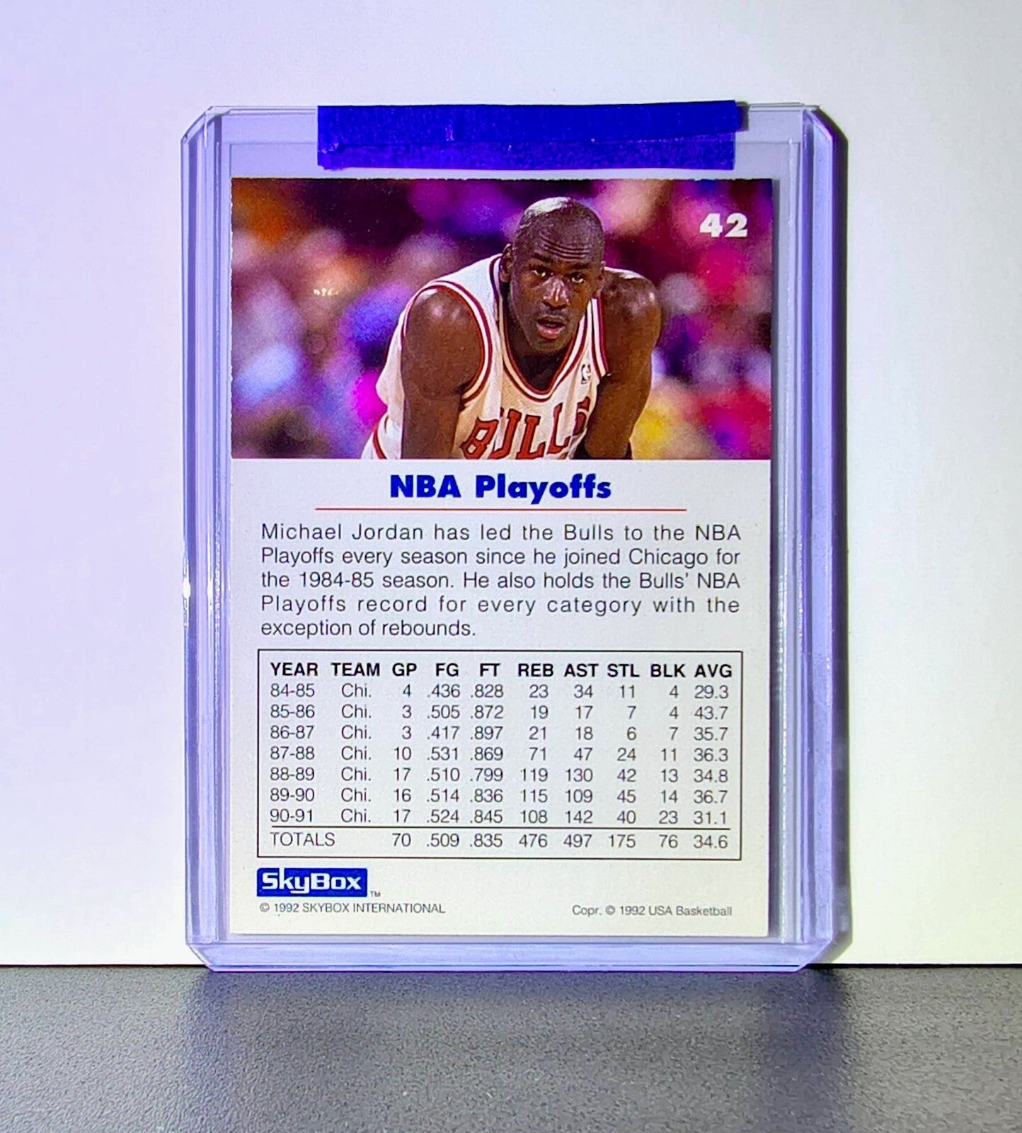 Michael Jordan 1992-93 Skybox USA Basketball #42 Basketball Card Chicago Bulls