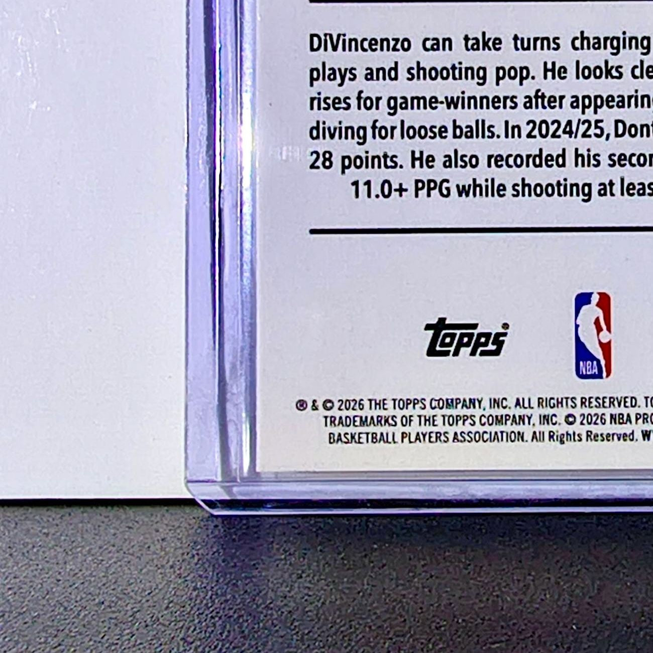 Donte DiVincenzo 2025-26 NBA Topps Chrome Update #108 Card Timberwolves