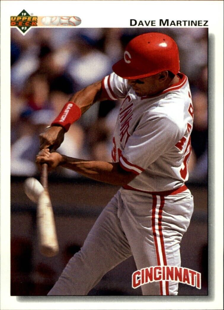 Dave Martinez 1992 Upper Deck MLB #784 Baseball Card Cincinnati Reds