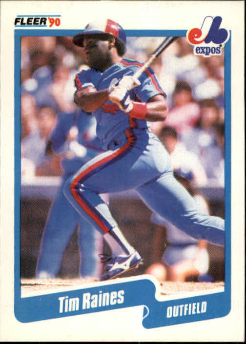 1990 Tim Raines Fleer Baseball Card #359