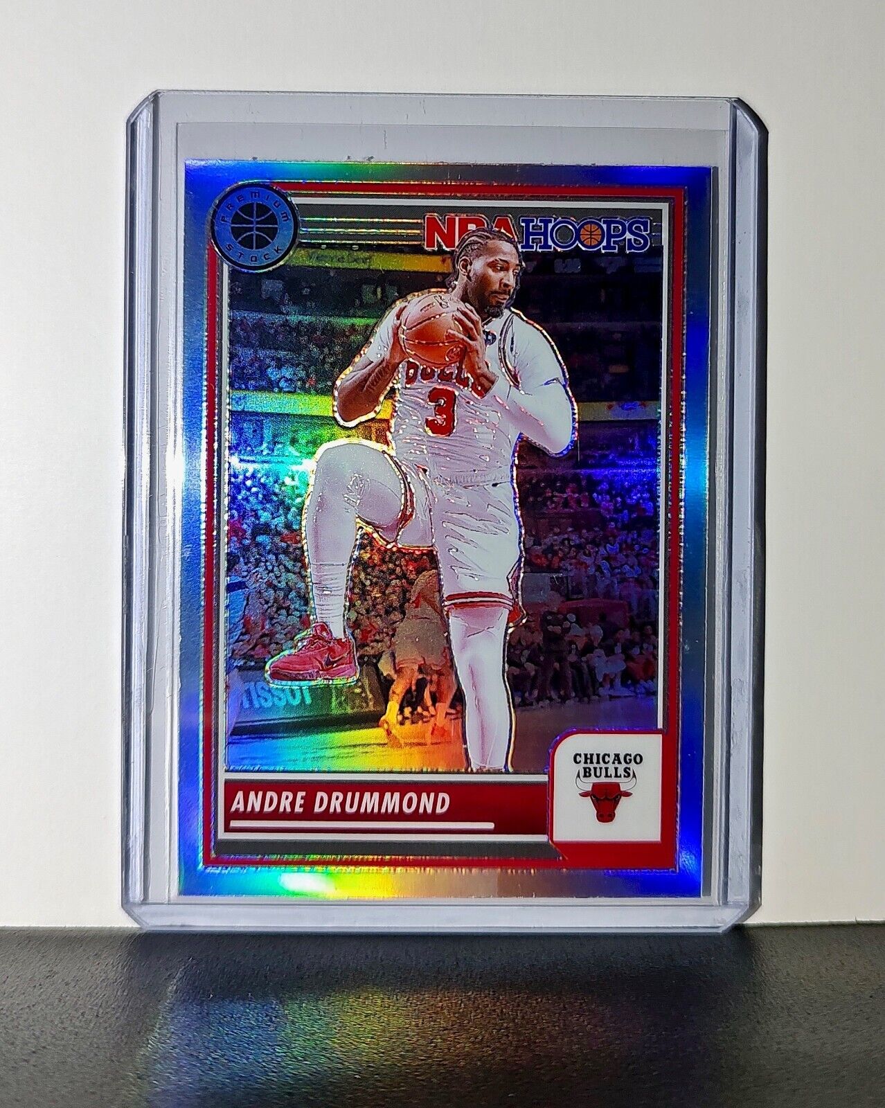 Andre Drummond 2023-24 Panini Premium Stock NBA Hoops #33 Prizm Refractor Bulls