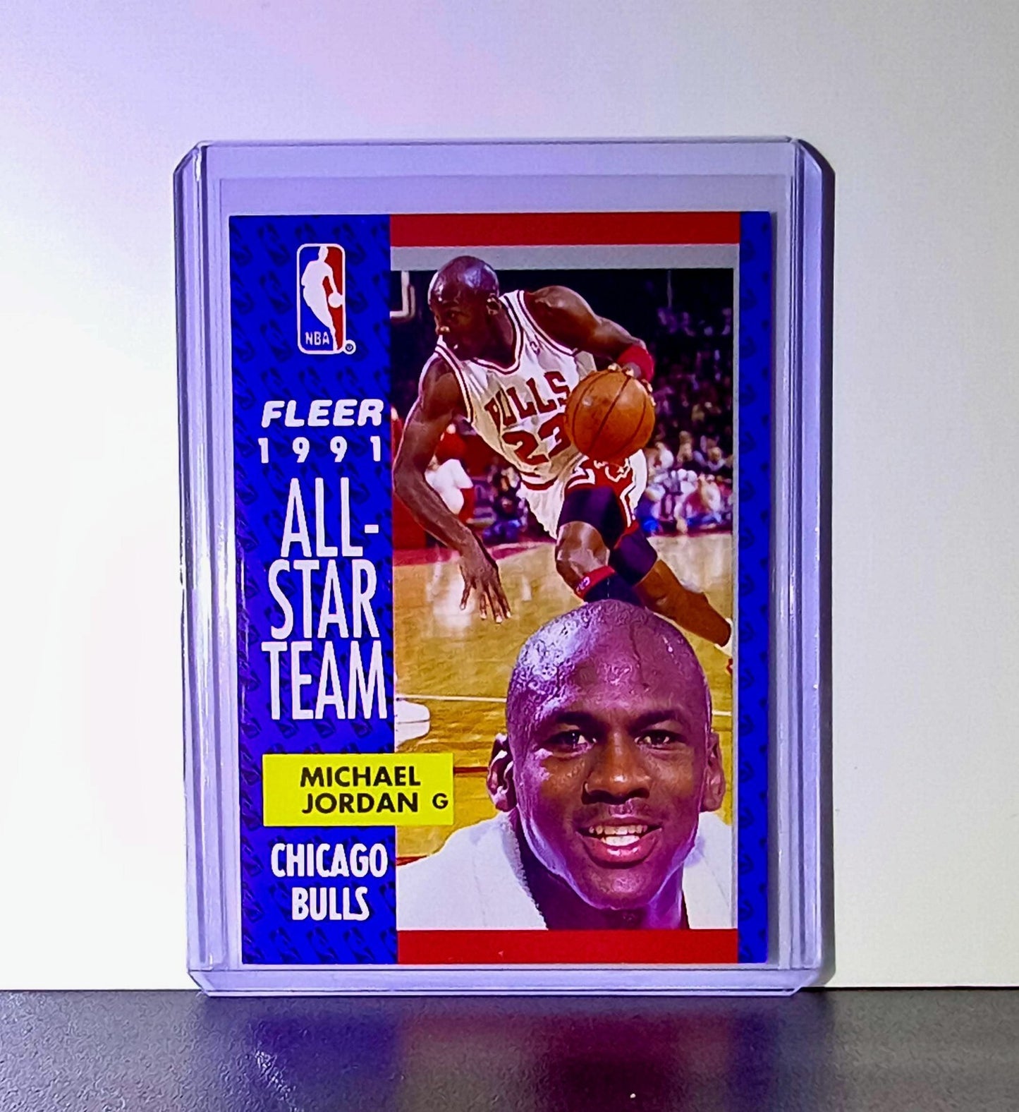 Michael Jordan 1991-92 Fleer #211 Basketball Card HOF Chicago Bulls