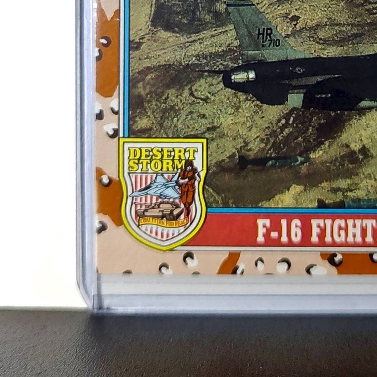 F-16 Fighter/Bomber 1991 Topps Desert Storm #108 Card