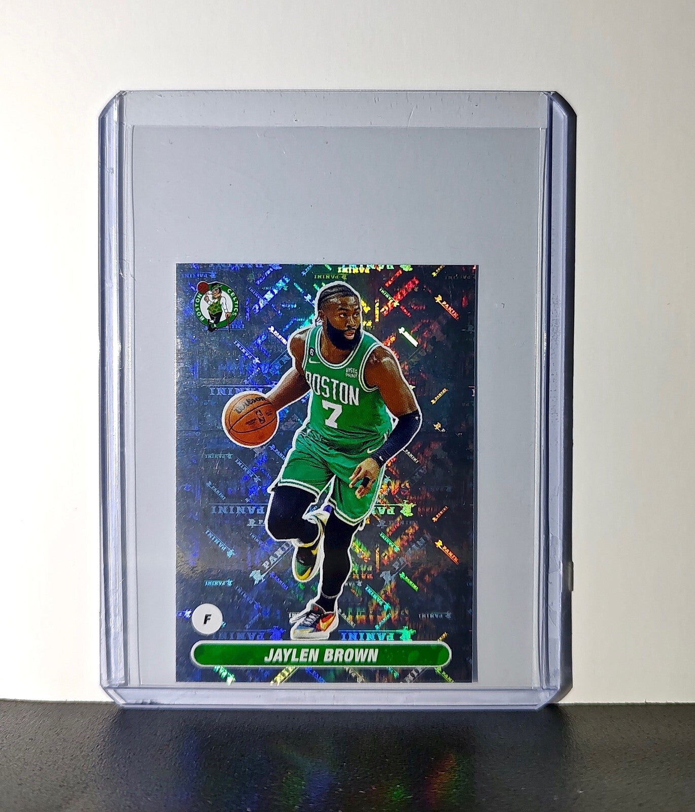 Jaylen Brown 2023-24 Panini NBA #115 Foil Sticker Card Boston Celtics